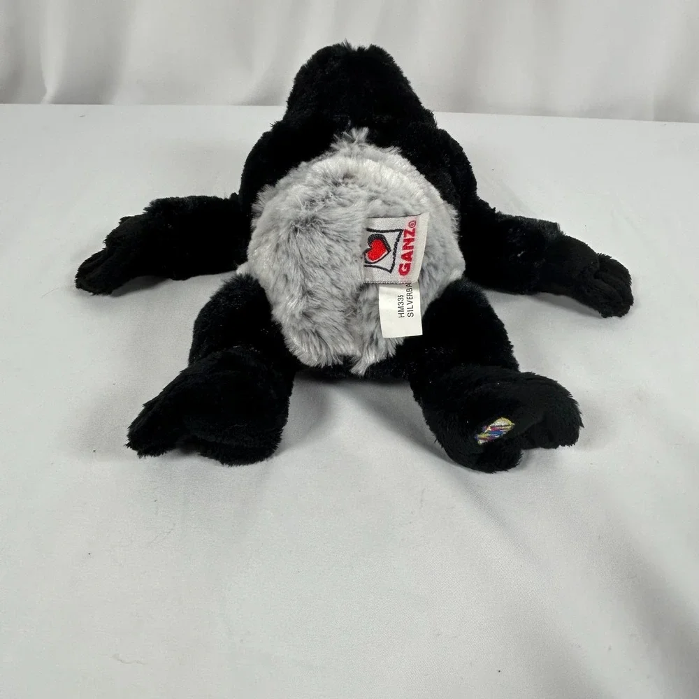 Webkinz Silverback Gorilla Plush Black Stuffed Animal Retired Ganz HM335 No Code